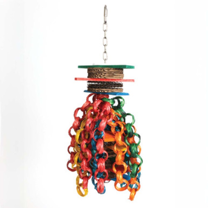 Hippy Style Shredding Stack Parrot Toy Large