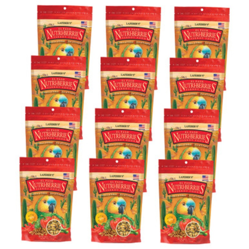 Lafeber NutriBerries Spicy El Paso 284g Complete Parrot Food Case of 12