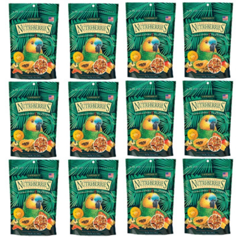 Lafeber NutriBerries Tropical Fruit Complete Parrot Food 284g – Case of 12