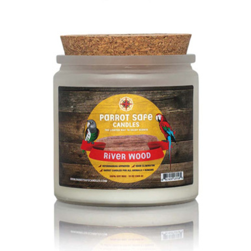 Parrot Safe Candle River Wood Scented