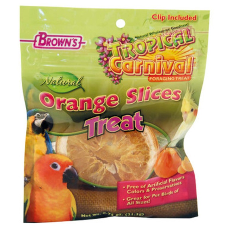 Brown’s Dried Orange Slices Parrot Treat