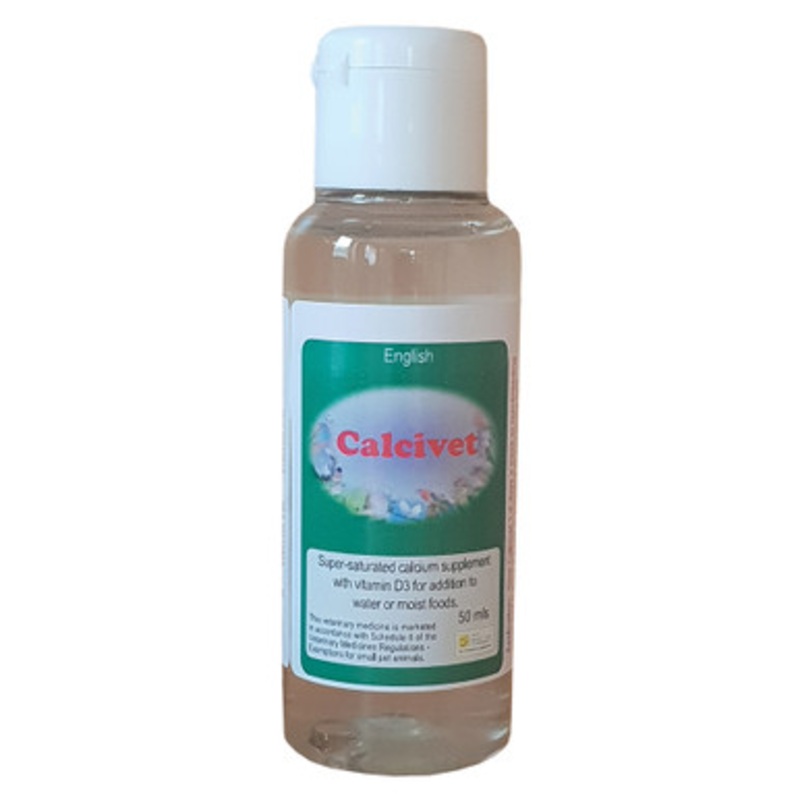 Calcivet 50ml Liquid Calcium and D3 Supplement