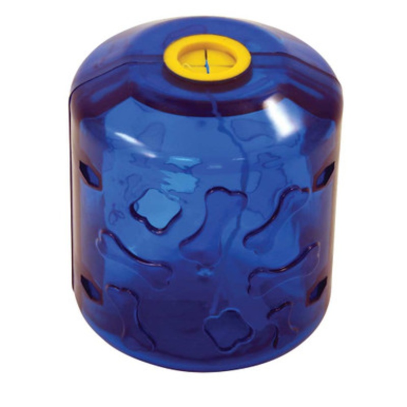 Chase n Chomp Seek-It Rolling Barrel of Fun Dog Toy