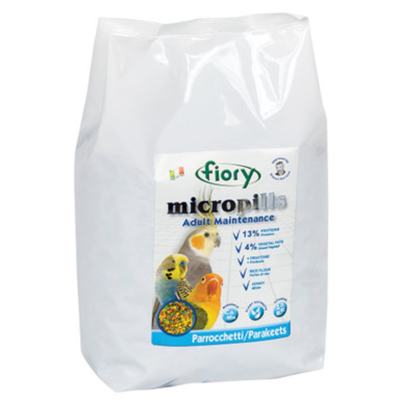Fiory MicroPills Cold Pressed Pellets Cockatiel and Budgie Food 2.5kg