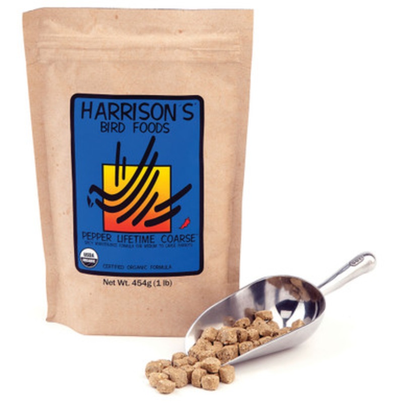 Harrison’s Pepper Lifetime Coarse 1lb Organic Parrot Food