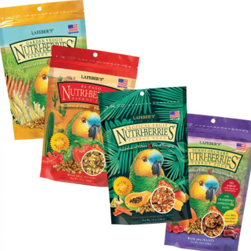 Lafeber NutriBerries Complete Parrot Food Pack of 4