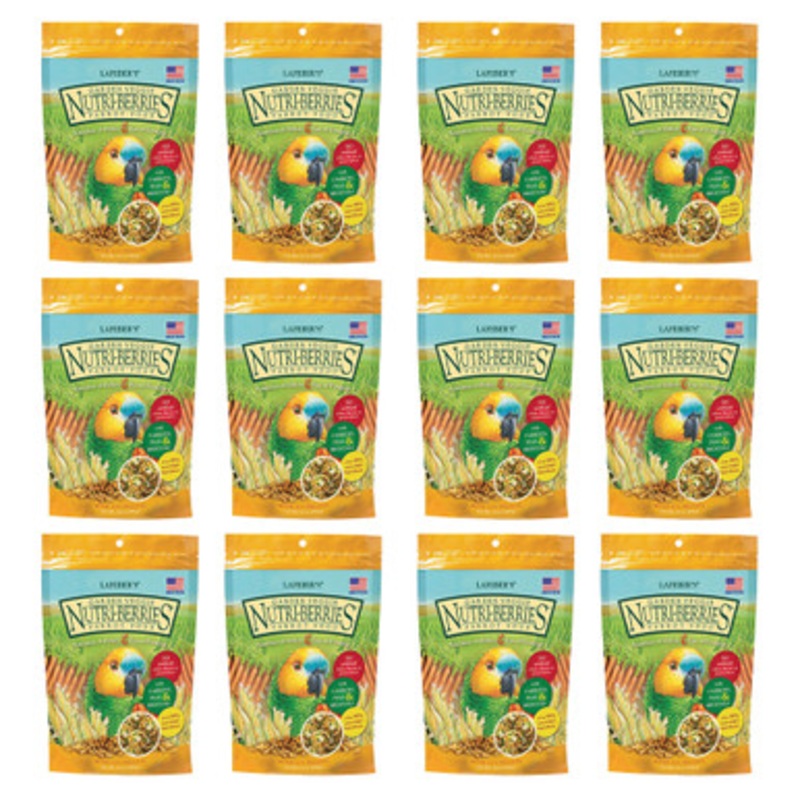 Lafeber NutriBerries Garden Veggie 284g Complete Parrot Food Case of 12
