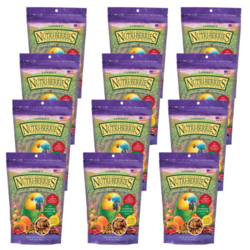 Lafeber NutriBerries Sunny Orchard 284g Complete Parrot Food Case of 12