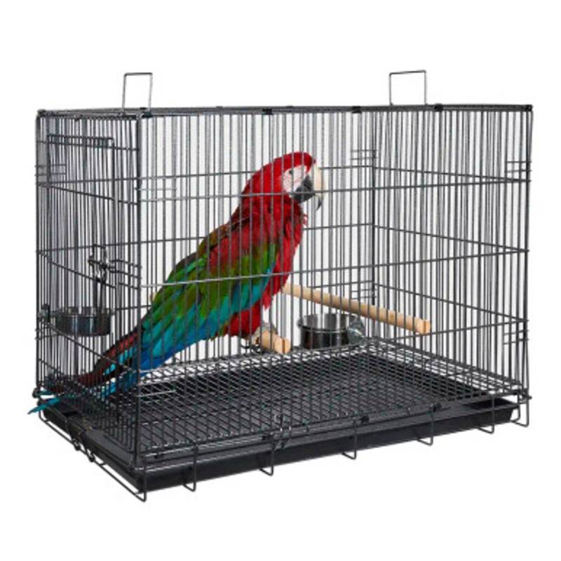 Liberta Large Folding Parrot Travel Cage Antique