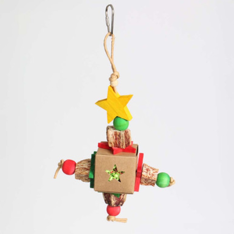 Mahogany Pod Christmas Gift Surprise Foraging Parrot Toy