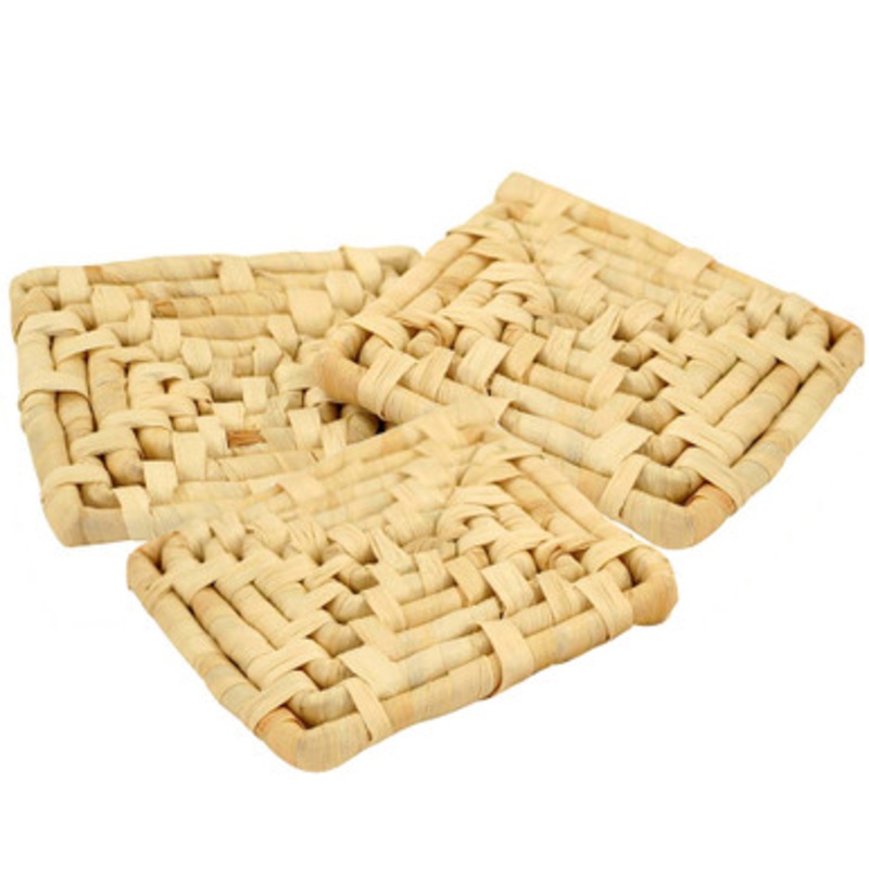 Natural Maize Mat Chewable Toy for Parrots Pack of 3