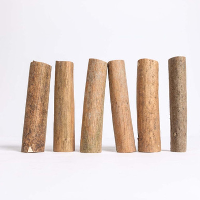 Pack of 6 Sola Sticks with Bark Parrot Foot Toys and Chews