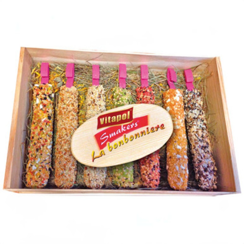 Pack of 7 Vitapol Smakers Parrot Treat Sticks Assorted Flavours