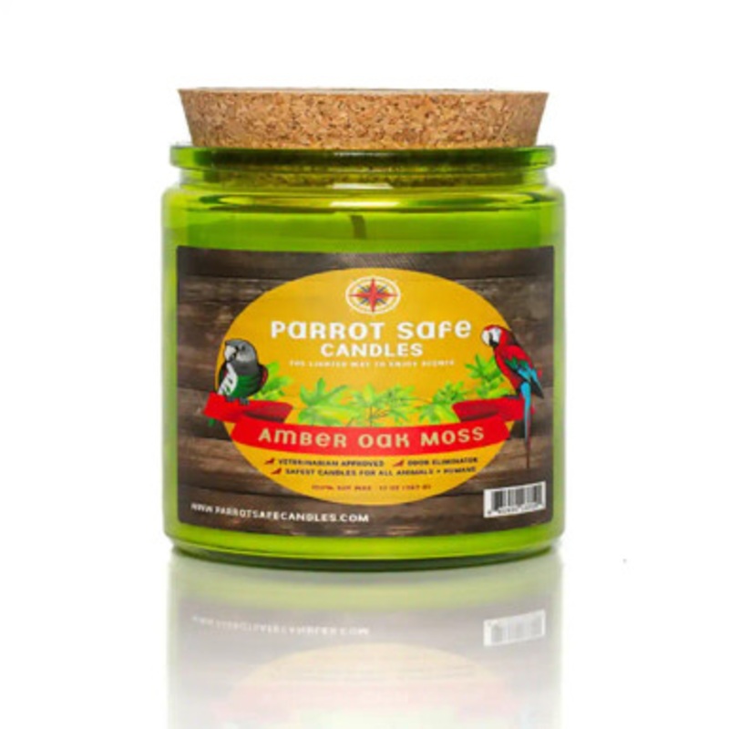 Parrot Safe Candles Amber Oak Moss Scented