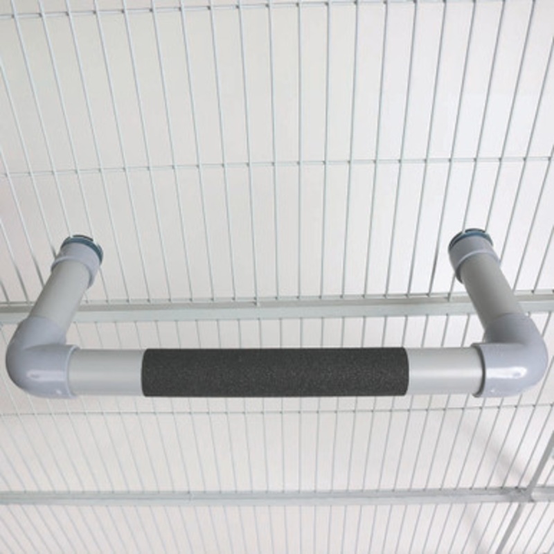 PVC U Shaped Parrot Perch Large with Optional Sand Grip