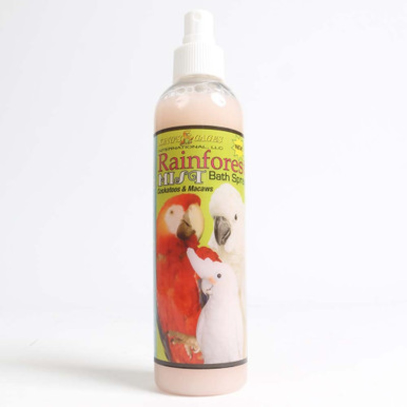 Rainforest Mist Bathing Spray for Cockatoos and Macaws 8oz