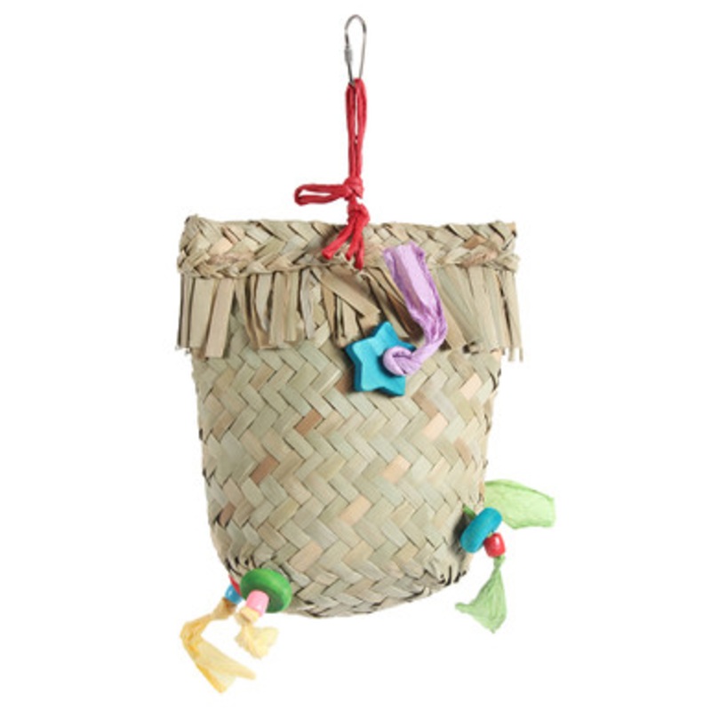 Shredding Pouch Chewable Foraging Parrot Toy Large