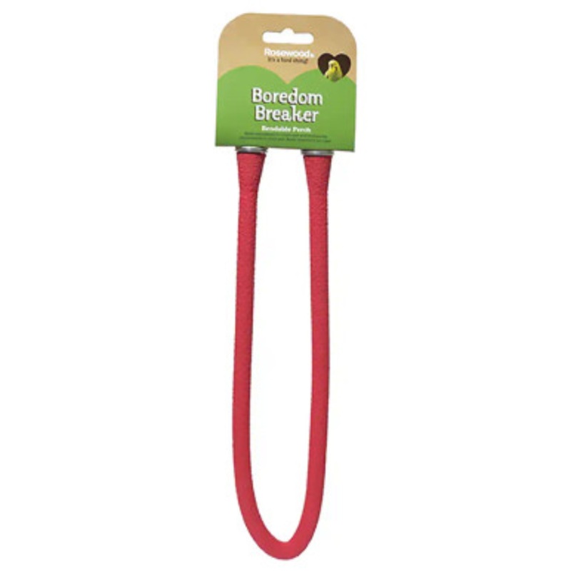 Textured Rubber Bendable Parrot Perch Small