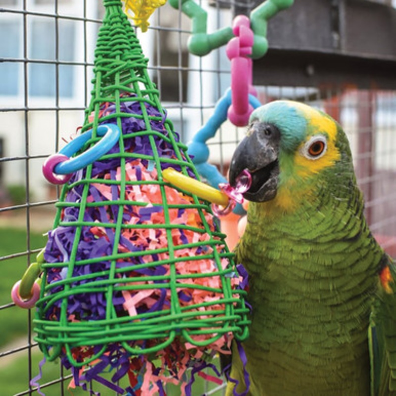 Vine Christmas Tree Parrot Toy
