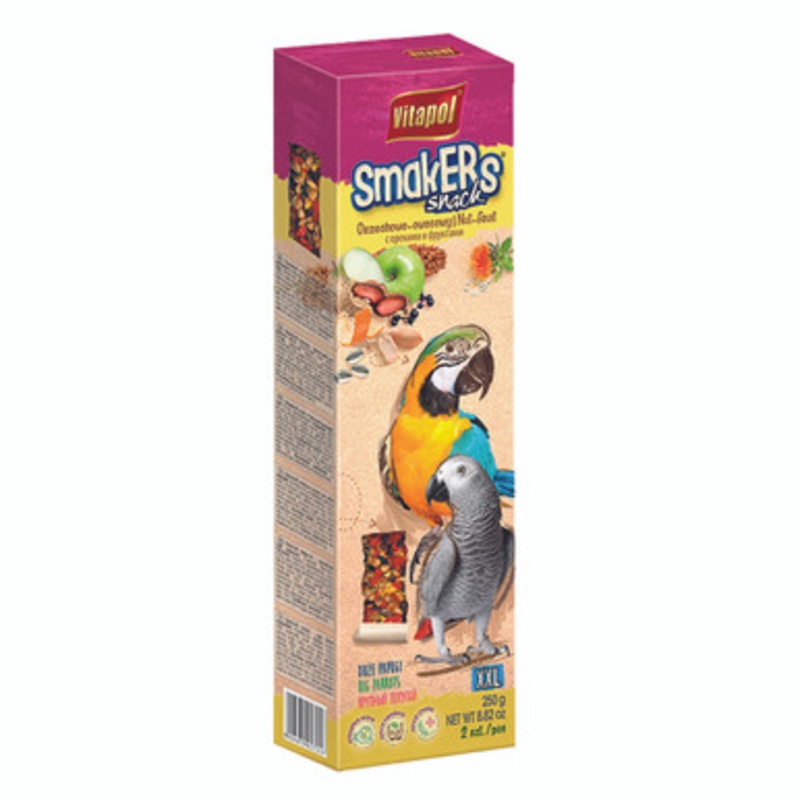 Vitapol Parrot Sticks Twinpack – Fruit & Nut