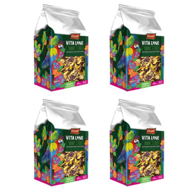 Vitapol Vita Line Flower Snack – 50g – Case of 4