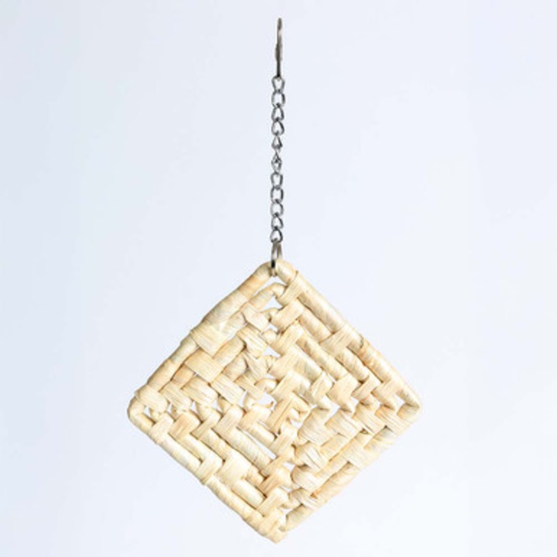 Woven Natural Maize Mat Forager Parrot Toy