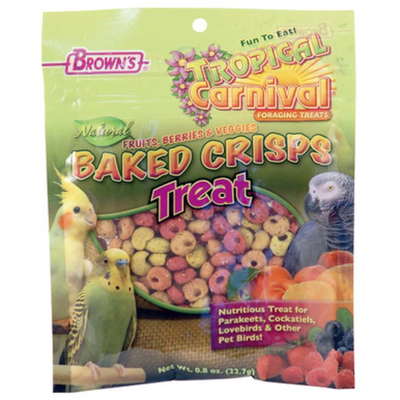 Brown’s Baked Fruit and Veggie Bites Parrot Treats
