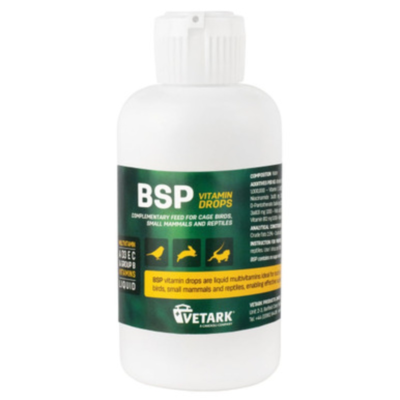 BSP Liquid Multi Vitamin Drops for Parrots 100ml