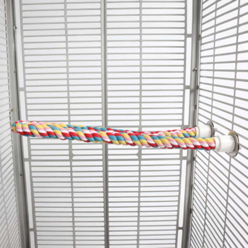 Coloured Cotton Parrot Perch – Large
