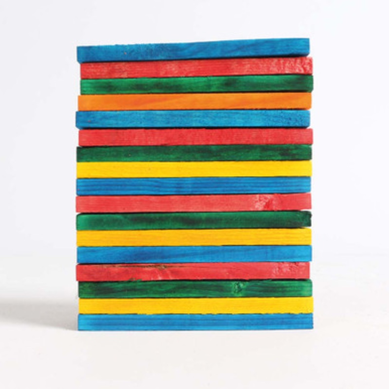 Coloured Wood Slices – Parrot Toy Part – Pack of 17