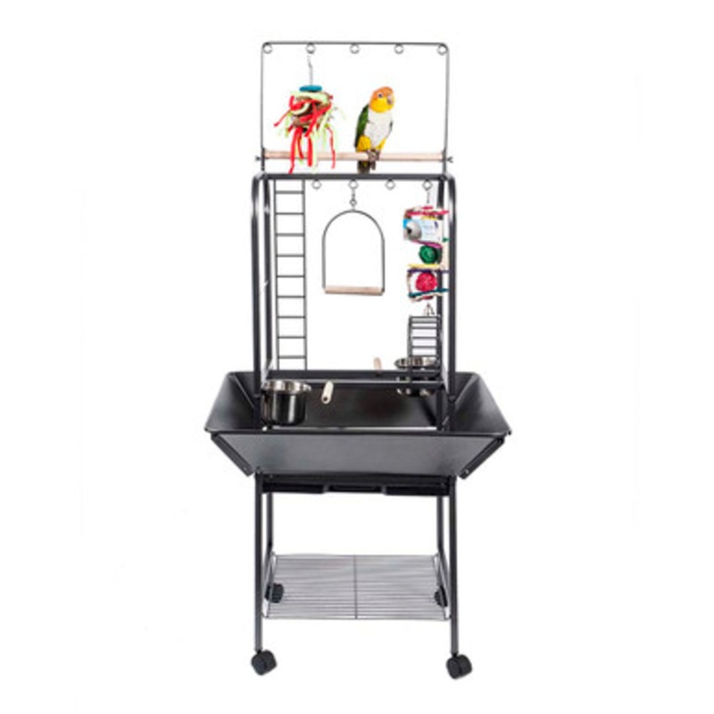 Forest Jungle Parrot Play Gym Stand – Antique