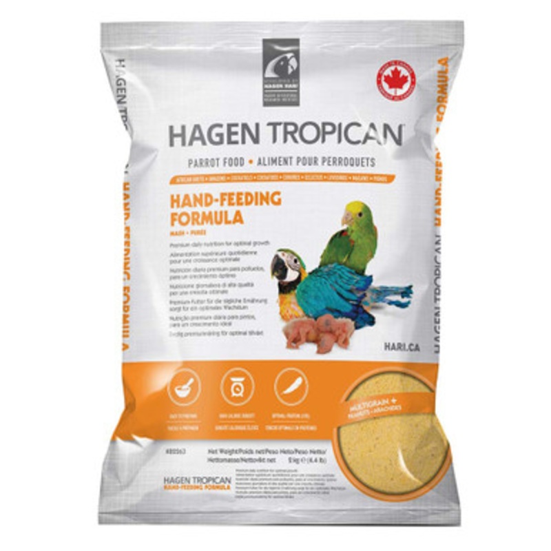 Hari Hagen Tropican Hand Feeding Formula Baby Parrot Food 2kg