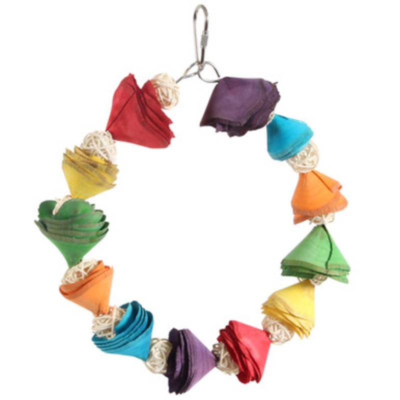 Hawaii Garland Ring Parrot Toy