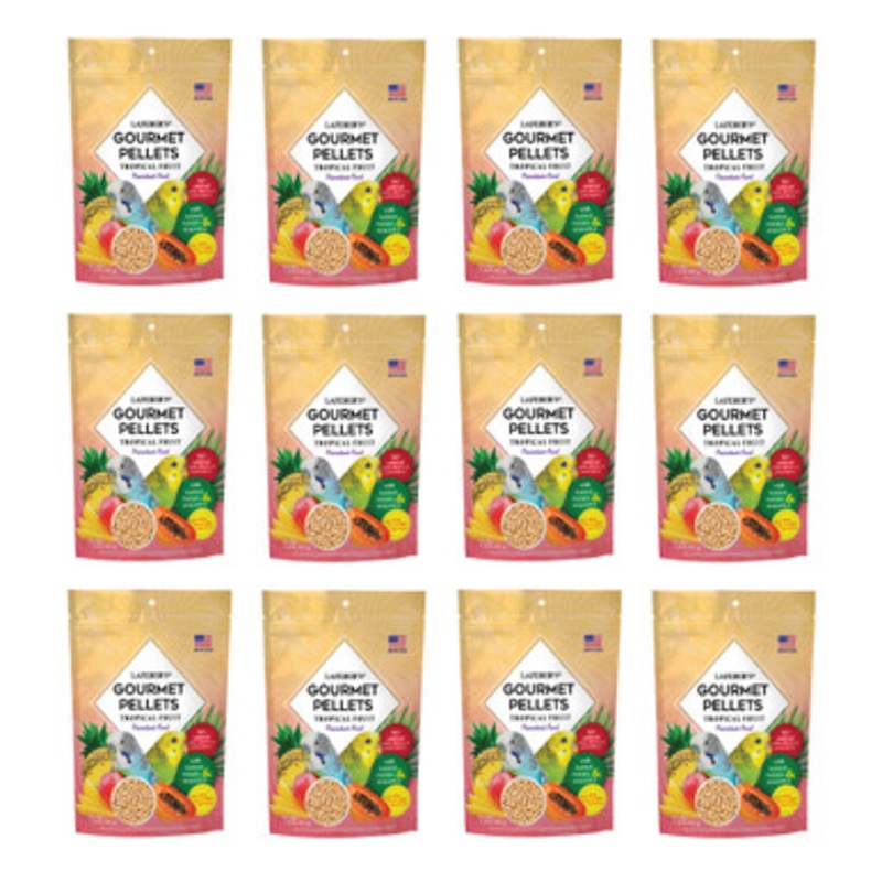 Lafeber Gourmet Pellets Tropical Fruit 567g Complete Budgie Food Case of 12