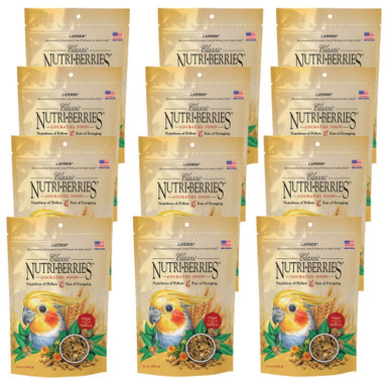 Lafeber NutriBerries Original 284g Budgie and Cockatiel Food Case of 12