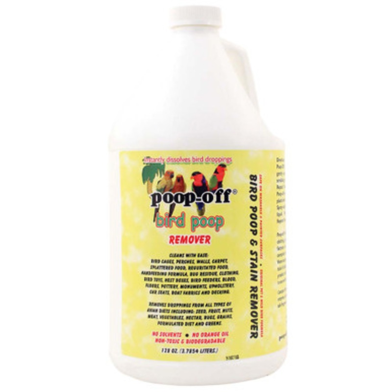Poop Off 128oz Bird Clean Up Liquid Refill Bottle