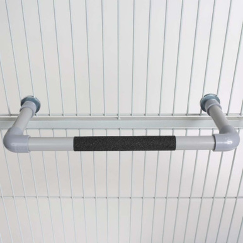PVC U Shaped Parrot Perch Small with Optional Sand Grip