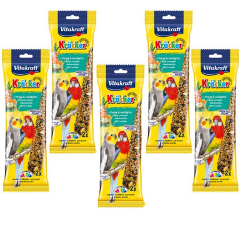 Vitakraft Cockatiel Treat Sticks Honey and Eucalyptus Case of 5