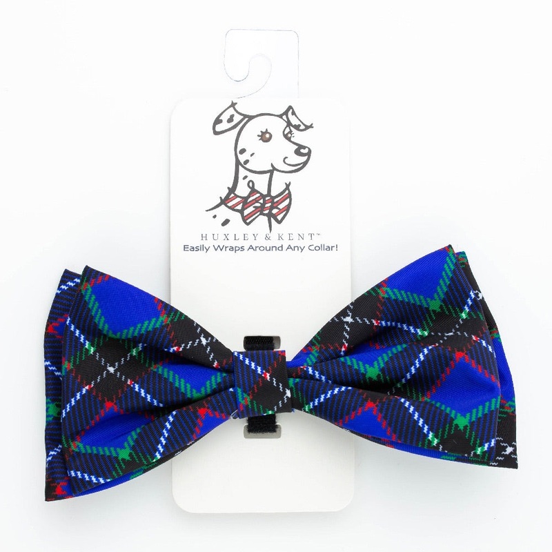 Blueberry Plaid Bow Tie by Huxley & Kent