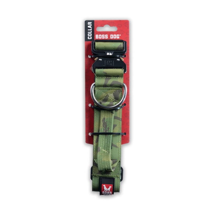 BOSS DOG TACTICAL COLLARS|Small 13-16|Medium 15-18|Large 17-22|X-Large 20-28|Camo Tan|Camo Pink|Camo Black|Camo Green