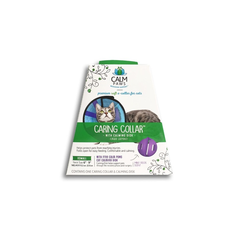 CALM PAWS CARING COLLAR W/ CALMING DISK FOR CATS – Extra Small