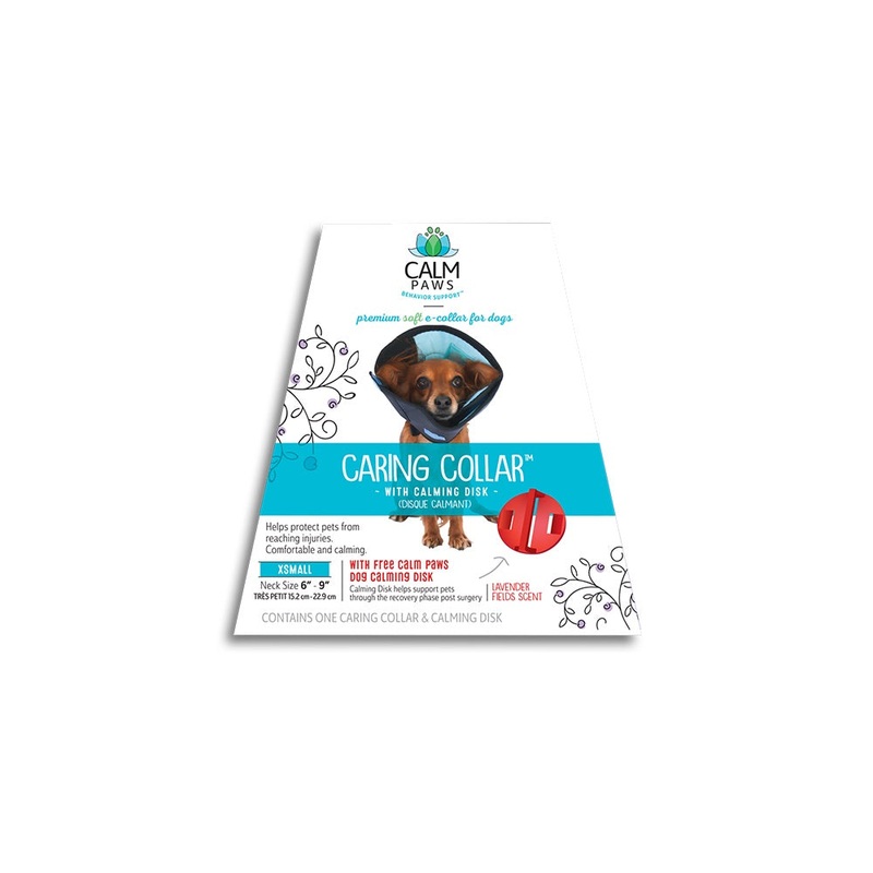 CALM PAWS CARING COLLAR W/ CALMING DISK FOR DOGS