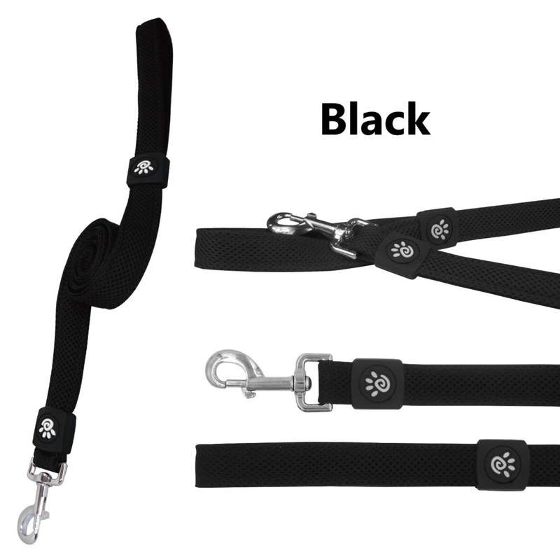 DOCO Puffy Mesh Leash|Small|Medium/Large|Black|Blue|Maroon|Raspberry Pink