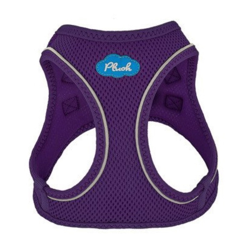Plush Purple Step In Vest Air-Mesh Harness
