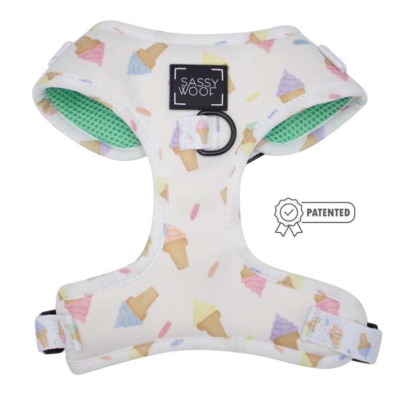 Sassy Woof Adjustable Harness – Ice cream