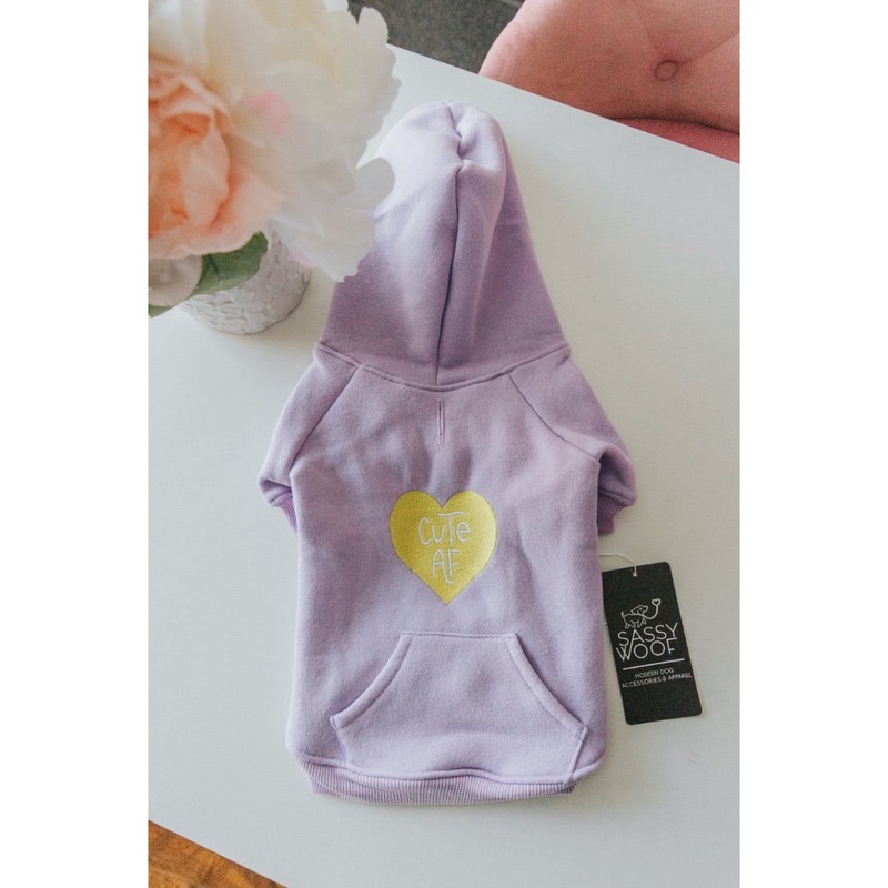 Sassy Woof Hoodie – Cute AF|Small|Medium|Large|X-Large|2X-Large