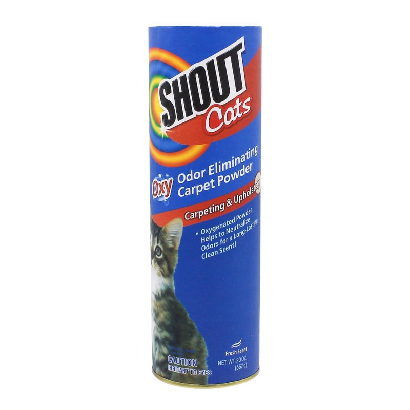 Shout For Cats Turbo Oxy Carpet Odor Eliminator Powder – 20oz