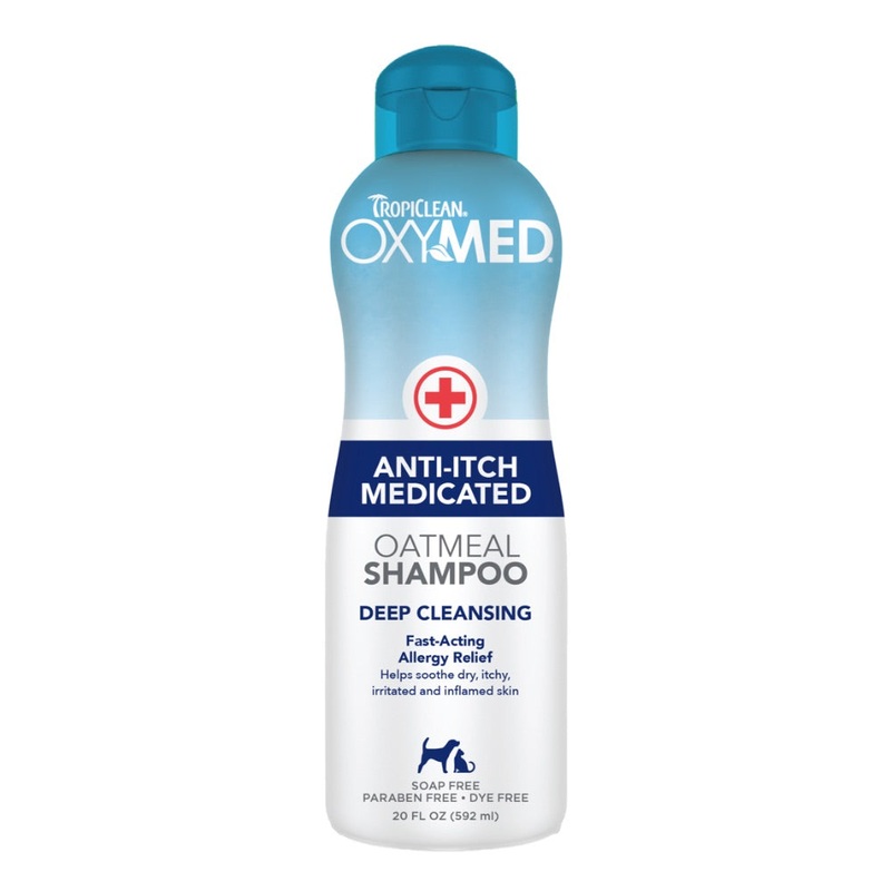 TROPICLEAN OXYMED ANTI-ITCH MEDICATED SHAMPOO FOR DOGS AND CATS