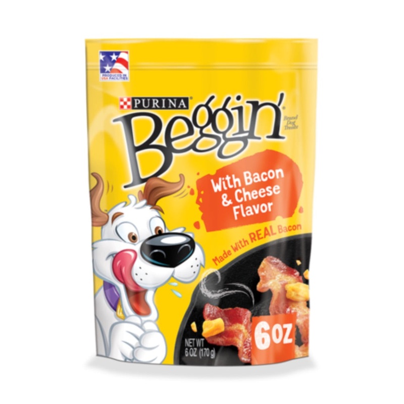 Beggin’ Dog Treats With Bacon & Cheese Flavor 6oz