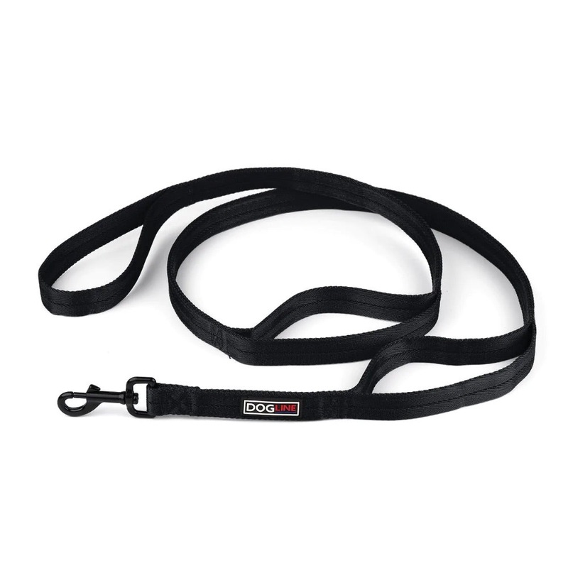 Dogline Double Ply Nylon Multi Handle Leash – 4ft